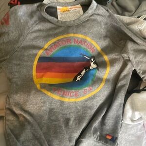 Aviator Nation grey Crew Sweatshirt size S